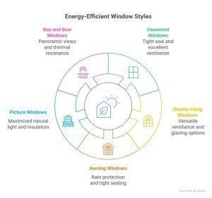 Curated visual reference: Leak Tight Composite Energy Efficient Windows Reference: What Style Of Window Is Most Energy Efficient For Vaughan