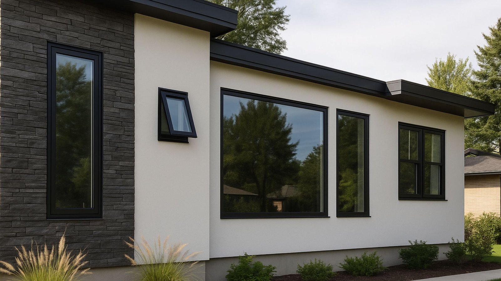Modern replacement windows on a Greater Toronto Area home