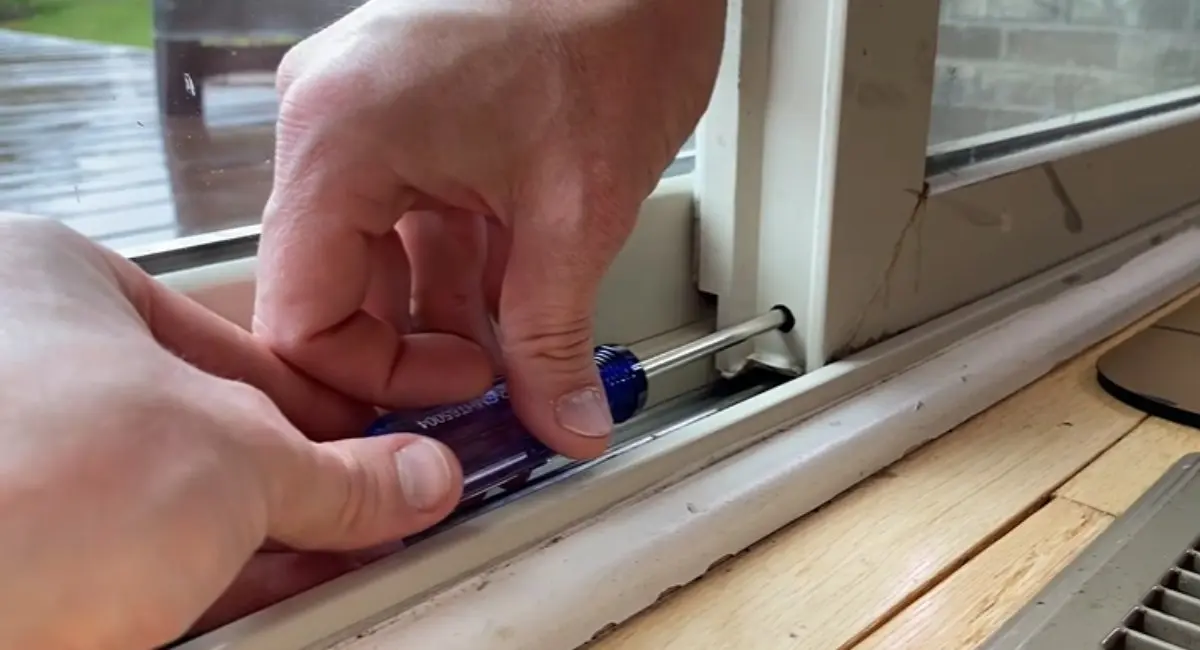 Lower the Roller Assembly Inside the Panel